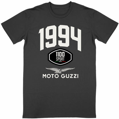 T-shirt noir manches courtes Moto Guzzi 1100 Sport