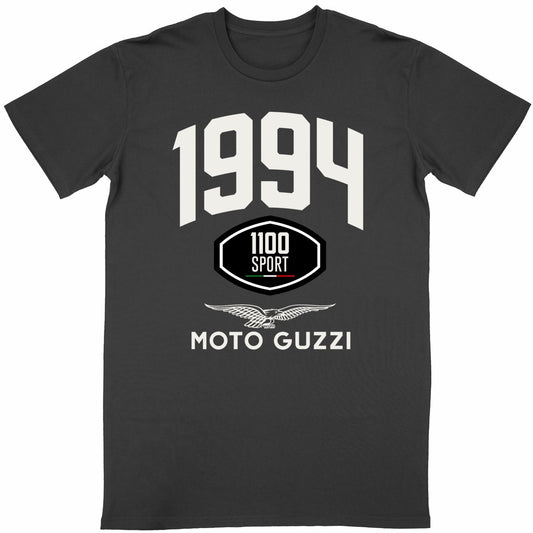 T-shirt noir manches courtes Moto Guzzi 1100 Sport