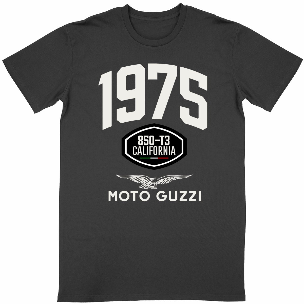 T-shirt noir manches courtes Moto Guzzi 850-T3 California
