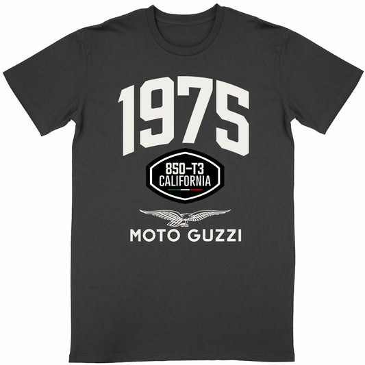 T-shirt noir manches courtes Moto Guzzi 850-T3 California