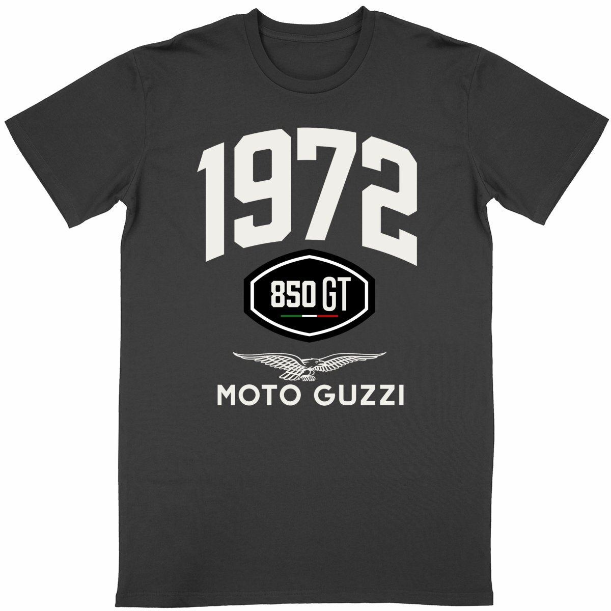 T-shirt noir manches courtes Moto Guzzi 850 GT