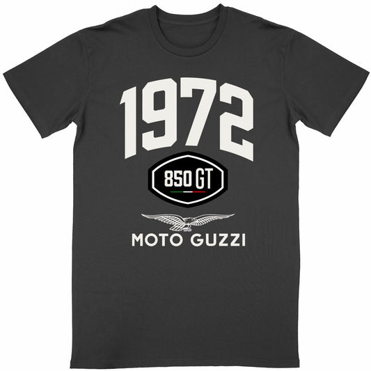 T-shirt noir manches courtes Moto Guzzi 850 GT