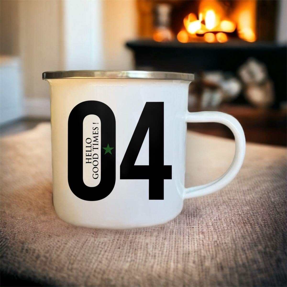Mug émaillé 04 Hello good times !