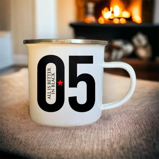 Mug émaillé 05 All is better in black