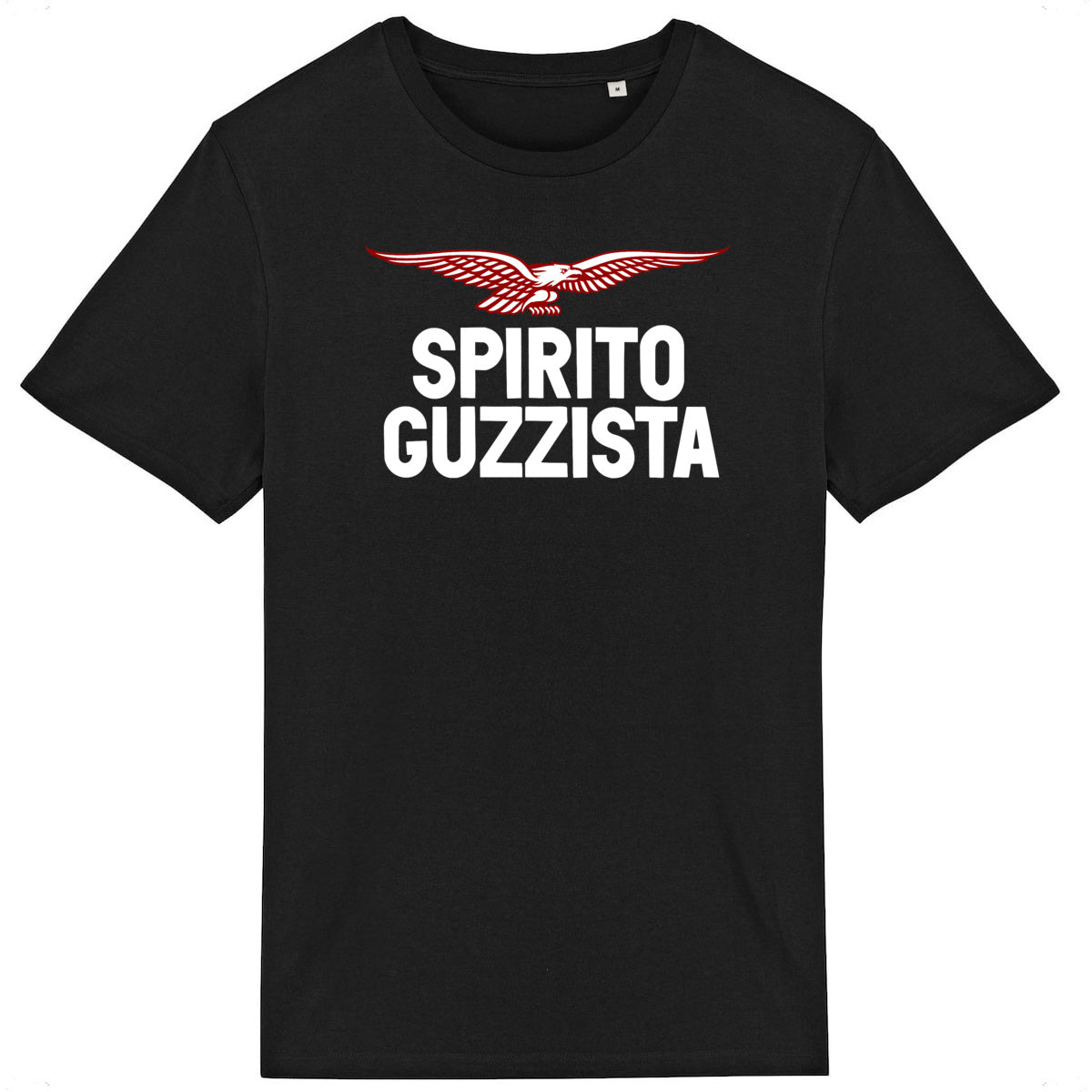 T-shirt noir manches courtes Spirito Guzzista