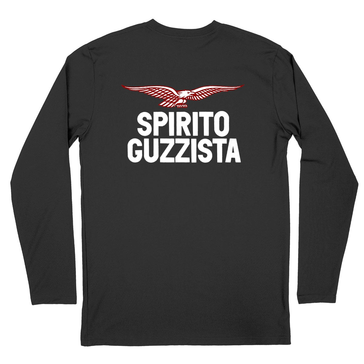 T-shirt noir manches longues Spirito Guzzista