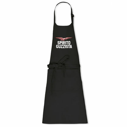 Tablier de cuisine noir Spirito Guzzista