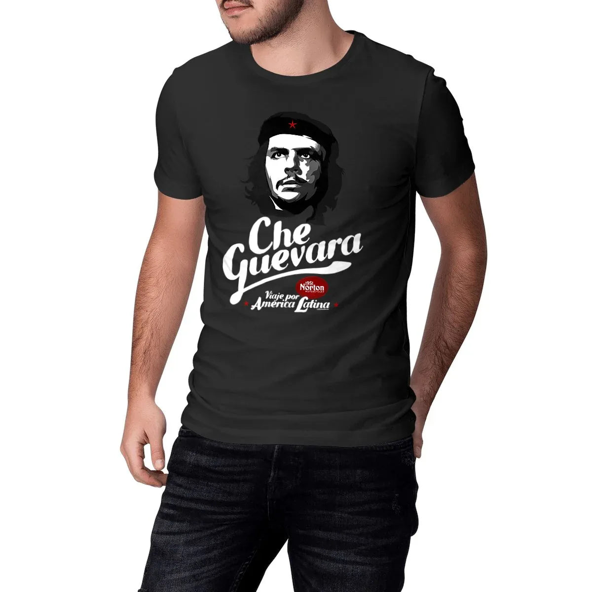CheGuevara-Norton-T-shirtnoir1 - CultureMoto
